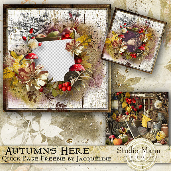 Autumn's Here - Quick Page Freebie
